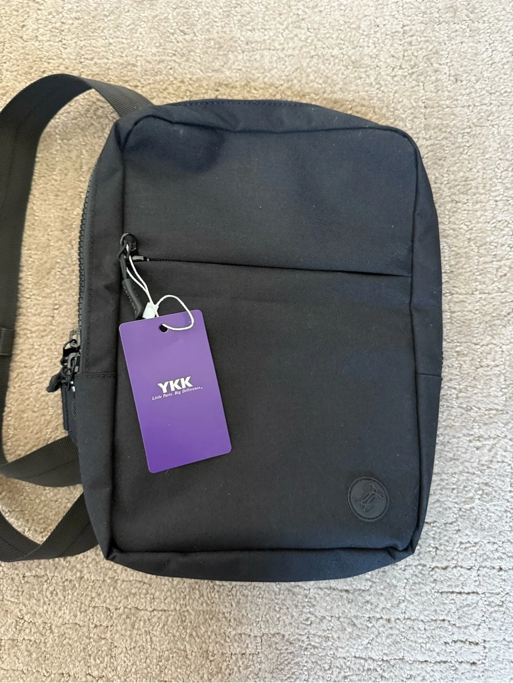 Concept Anti Theft Sling Bag Black Crossbody Travel Bag Multiple Pockets NWT 2